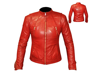 leather jacket fashion wear